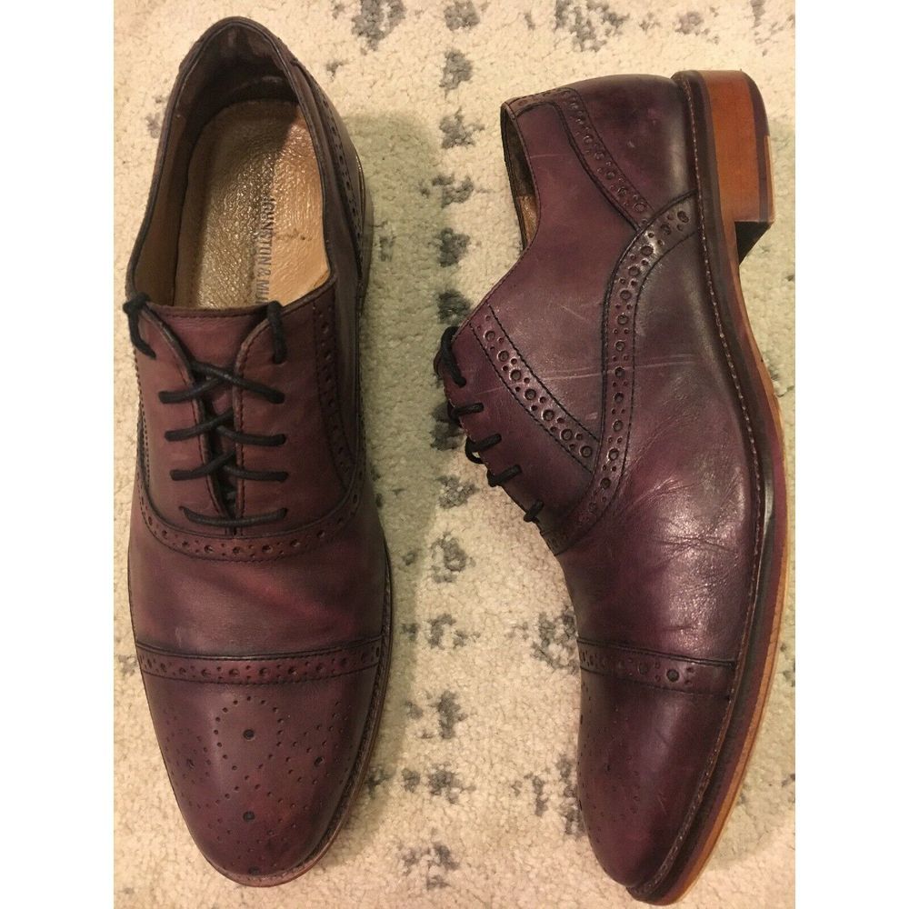 Johnston & Murphy Conard Shoes Leather Cap Toe - image 6